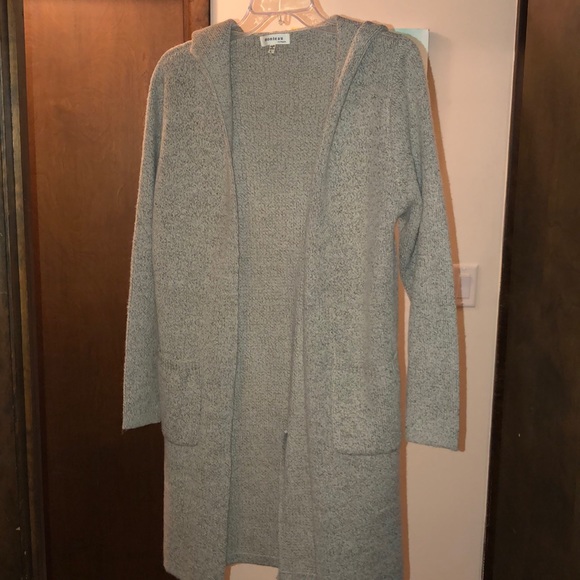 long hooded sweater